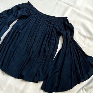 Dark blue blouse,top